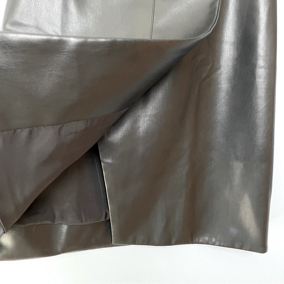 Proenza Schouler White Label Vegan Leather Wrap Skirt - Black - Picture 7 of 12